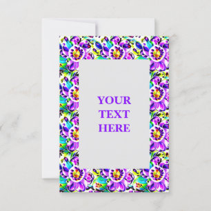 Artistic Art Nouveau Floral Invitation