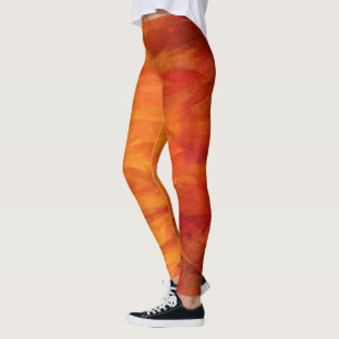Artistic Autumn Leaves Leggings