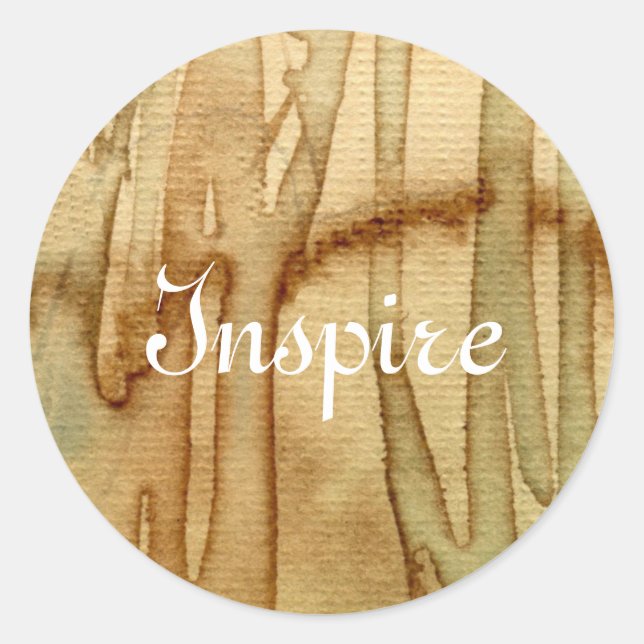 Artistic background watercolor 2 classic round sticker (Front)