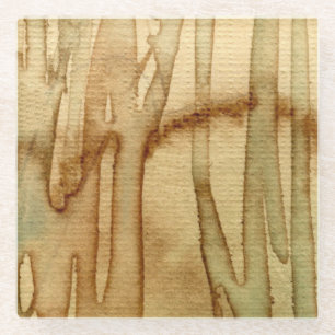 Artistic background watercolor 2 glass coaster
