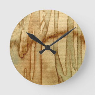 Artistic background watercolor 2 round clock