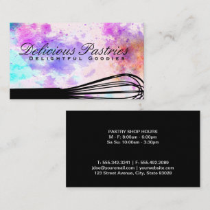 Artistic Background Whisk Business Card