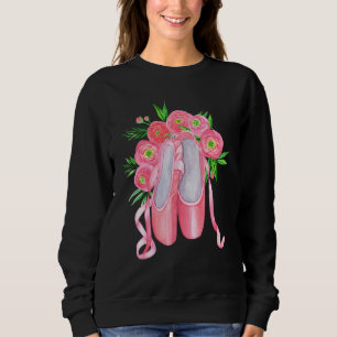 Artistic Ballet Ballerina Pointe Barr Graphic 14 Sweatshirt