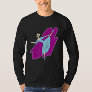 Artistic Ballet Ballerina Pointe Barr Graphic 5 T-Shirt