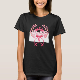 Artistic Ballet Ballerina Pointe Barr Graphic 7 T-Shirt