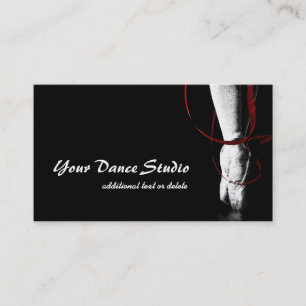 Artistic Ballet Studio Dancer Ballerina Business Card