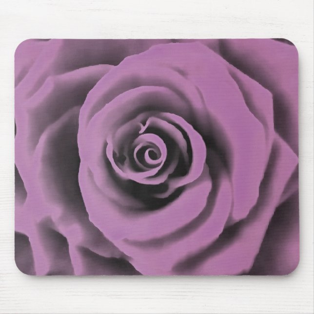 Artistic Big Dark Lavender Rose Mouse Pad (Front)