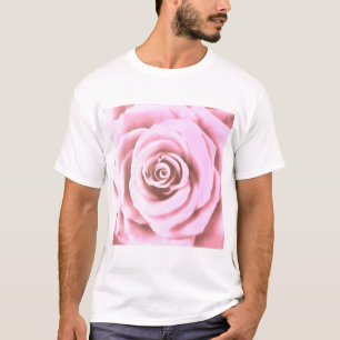 Artistic Big Pale Pink Rose T-Shirt