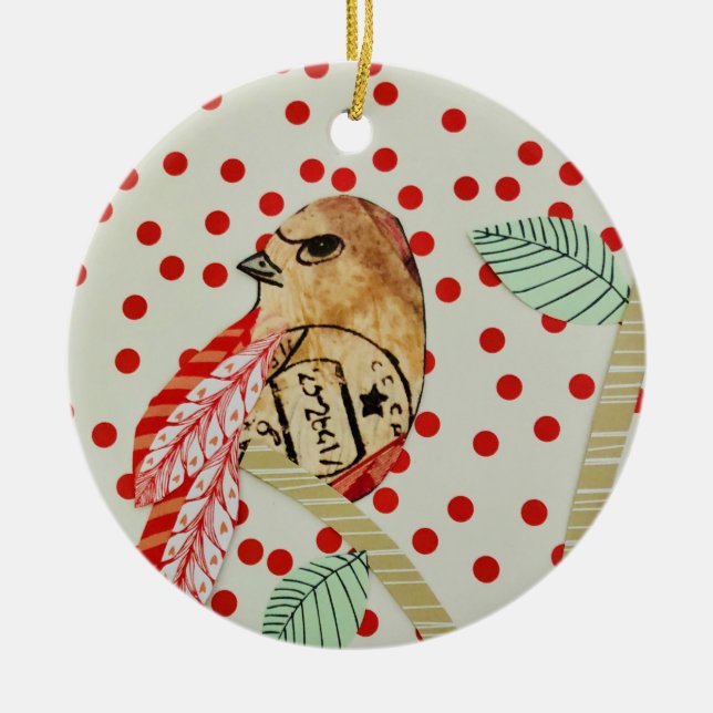 Artistic Bird Ornament (Front)