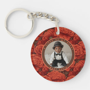 Artistic Birthday Gifts For Husband Carnation  Key Ring
