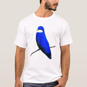 Artistic Blue Bird Tree Swallow T-Shirt