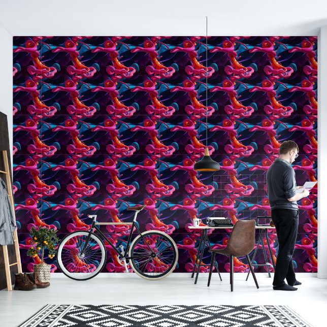 Artistic Boldness Wallpaper (Living Room)