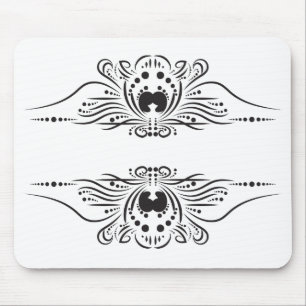 Artistic border mouse pad