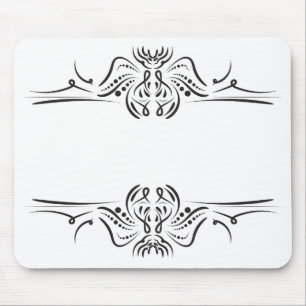 Artistic border mouse pad
