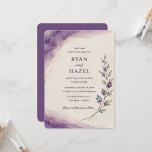 Artistic Botanical Wedding Invite