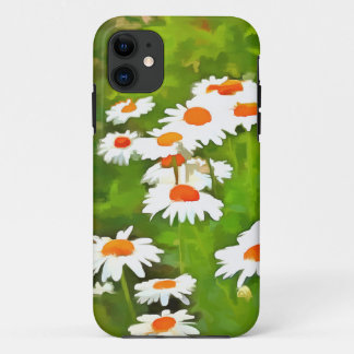 Artistic Bright and Colourful White Garden Daisies Case-Mate iPhone Case