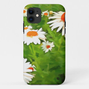 Artistic Bright Colourful White Garden Daisies v4b Case-Mate iPhone Case