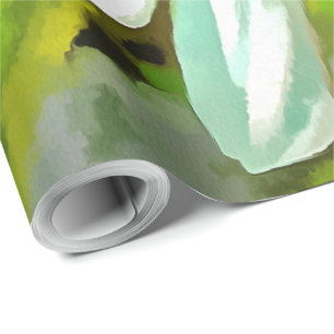 Artistic Bright Colourful White Garden Daisies v6 Wrapping Paper