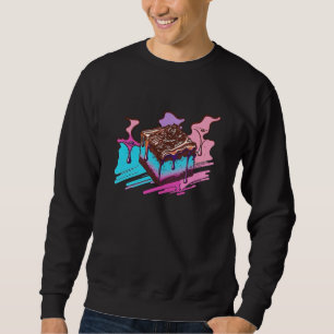 Artistic Brownies Retrowave Meets Pastel Vaporwave Sweatshirt