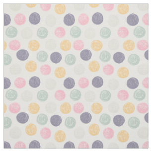 artistic brush stroke pastel polka dot fabric
