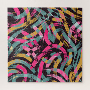 Artistic brush stroke pattern. jigsaw puzzle