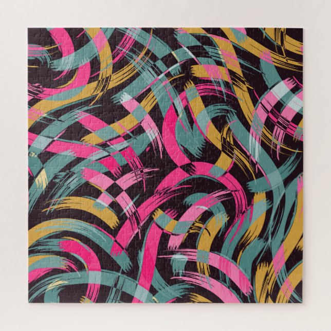 Artistic brush stroke pattern. jigsaw puzzle (Vertical)