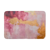Artistic Brush Strokes Gold and Pink