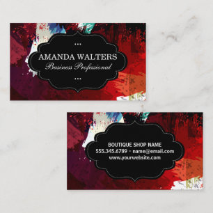 Artistic Brushed Background Business Card