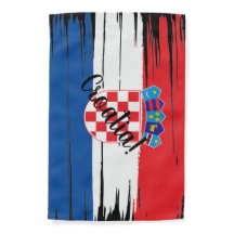 Artistic Brushstroke Croatia Flag 