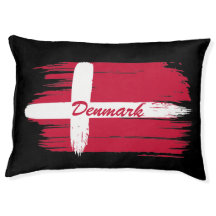 Artistic Brushstroke Denmark Flag 