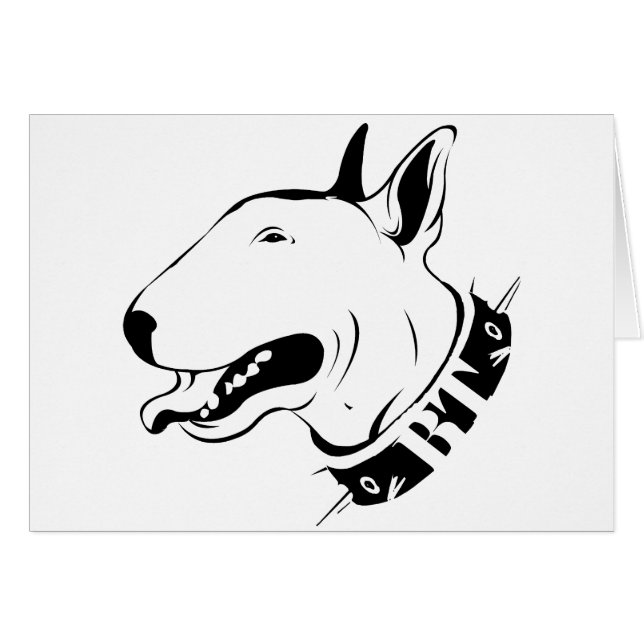 Artistic Bull Terrier Dog Breed Design (Front Horizontal)