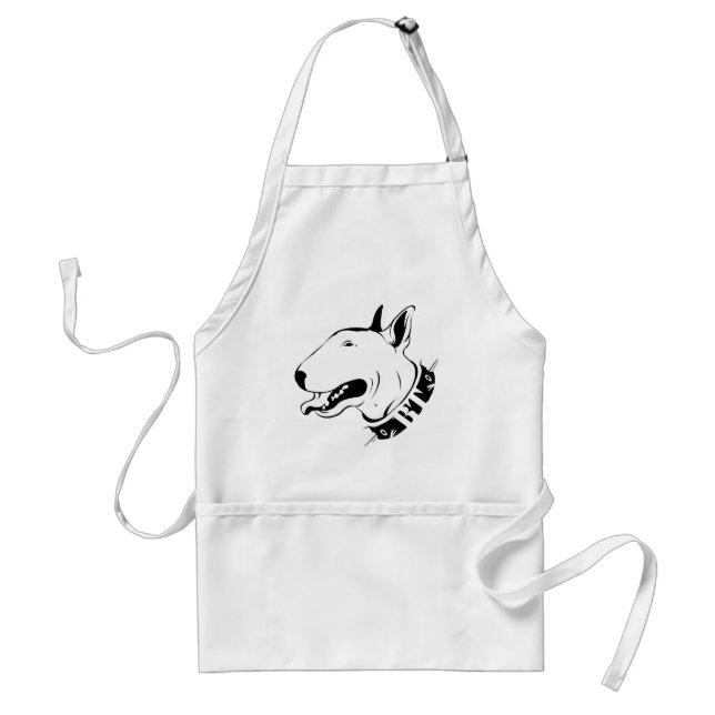 Artistic Bull Terrier Dog Breed Design Standard Apron (Front)