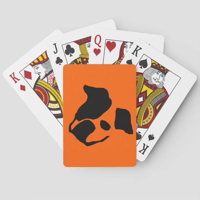 Artistic bulldog playing cards (Back)