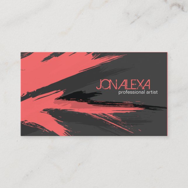 Artistic Business Card (Front)