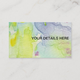 Artistic business custom card