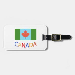 Artistic Canada flag patriotism. Canada Day. Luggage Tag