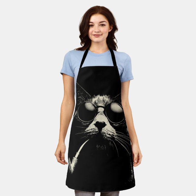 Artistic Cat - Perfect Gift for Cat Lovers  Apron (Worn)