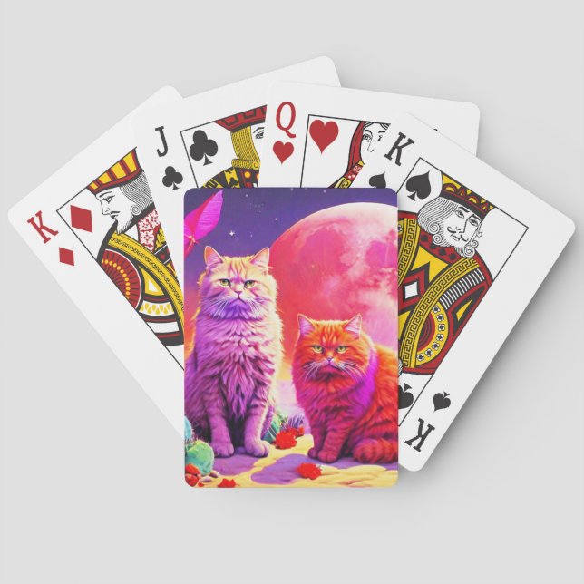 Artistic Cat Poker Cards (Back)