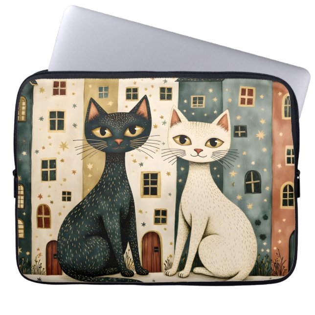 Artistic Cats  Laptop Sleeve (Front)