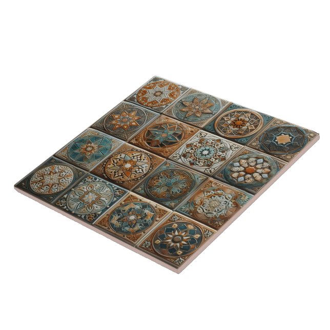 Artistic Ceramic Tiles With Unique Patterns (Side)