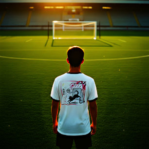 Artistic Cherry Blossom Cat Soccer For Japanese Ar T-Shirt