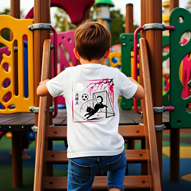 Artistic Cherry Blossom Cat Soccer For Japanese Ar Tri-Blend Shirt (Creator Uploaded)