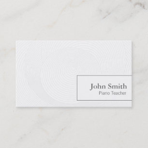 Artistic Circles Piano Teacher Business Card