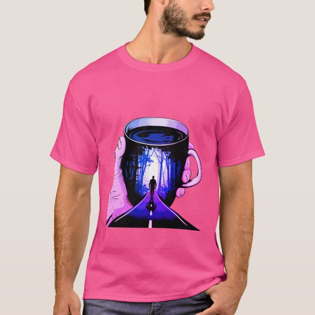 artistic coffee cup T-Shirt (Front)