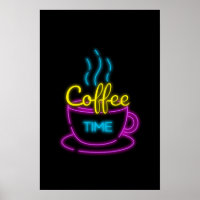 Artistic Coffee Shop Neon Art Easy Coffee Art