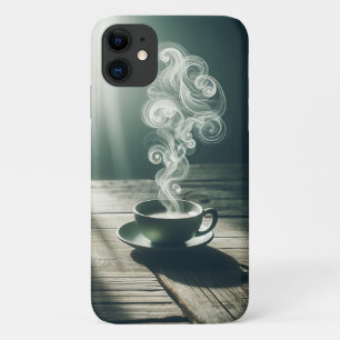 Artistic Coffee Steam Swirls - Cosy Morning Aesthe Case-Mate iPhone Case