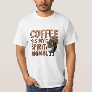 Artistic Coffee-Themed Artwork for Caffeine Fans T-Shirt