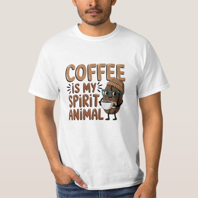 Artistic Coffee-Themed Artwork for Caffeine Fans T-Shirt (Front)