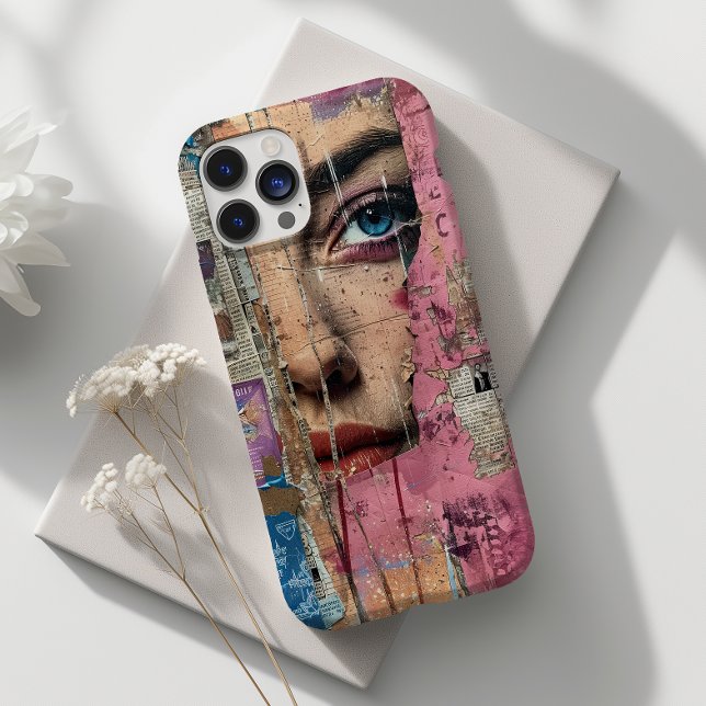 Artistic Collage Beauty Face Abstract Case-Mate iPhone Case (Creator Uploaded)