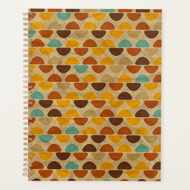 Artistic Colorful Geometric Illustration – Modern  Planner (Front)